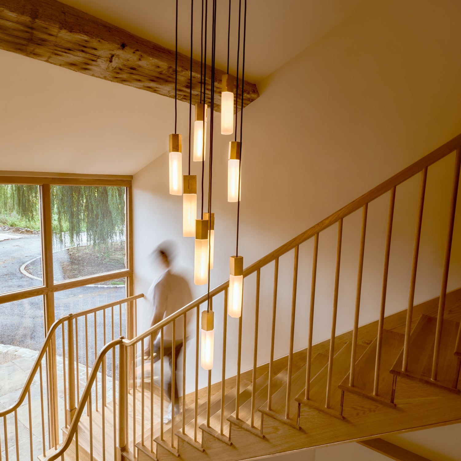 Pendentif Basalt Nine en laiton