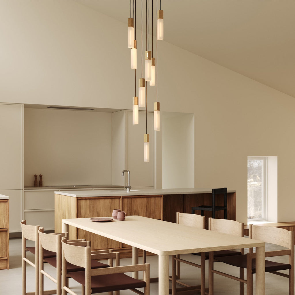 Pendentif Basalt Nine en laiton