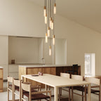 Pendentif Basalt Nine en laiton