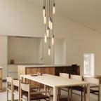 Pendentif Basalt Nine en acier inoxydable