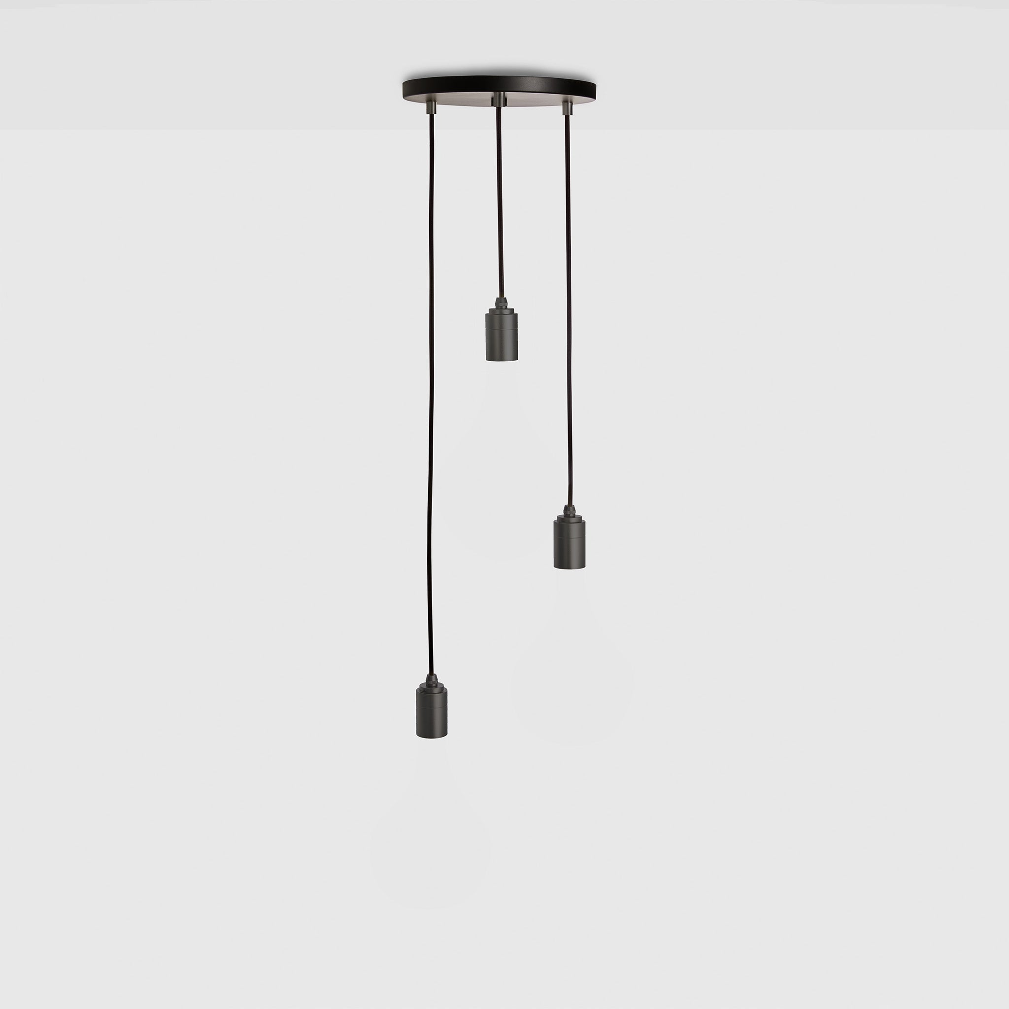 Suspension triple en graphite - Rosace noire