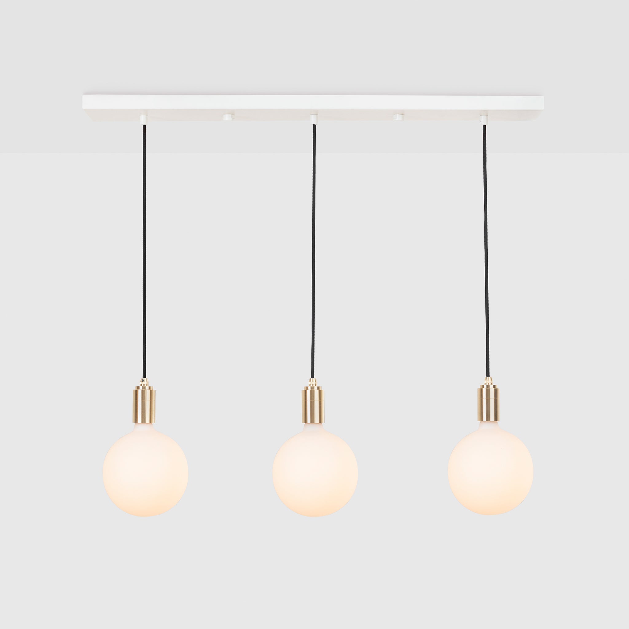 Suspension triple linéaire en laiton + sphère IV