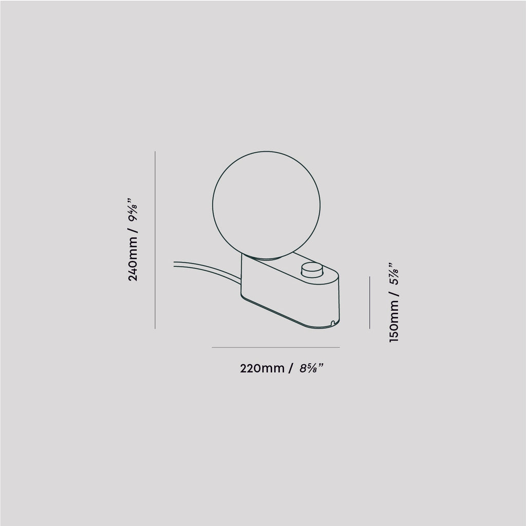 Lampe multi-usages en alumine couleur sauge - Lot de 2