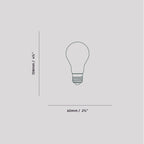 Ampoule LED Globe E26 blanc mat