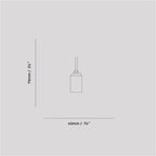 Suspension Voronoi II en laiton - Lot de 3