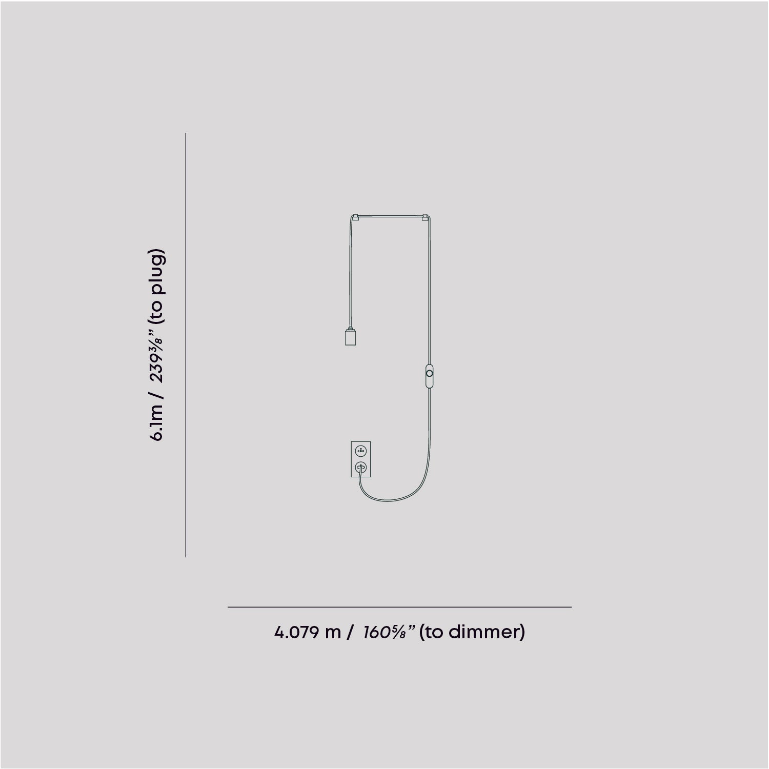 Suspension à brancher Oval II en graphite