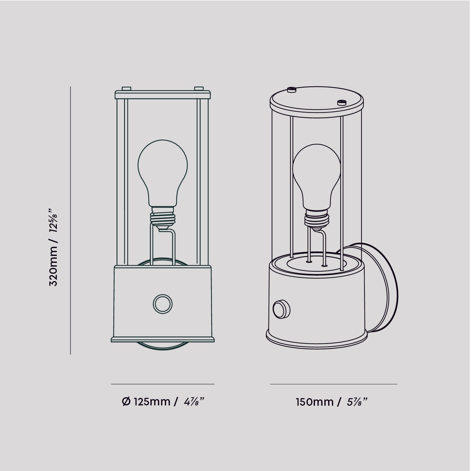 Applique murale Muse en noir Hackles