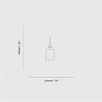 Suspension Voronoi II en graphite - Lot de 3