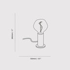 Lampe de table Knuckle en noyer + Voronoi I