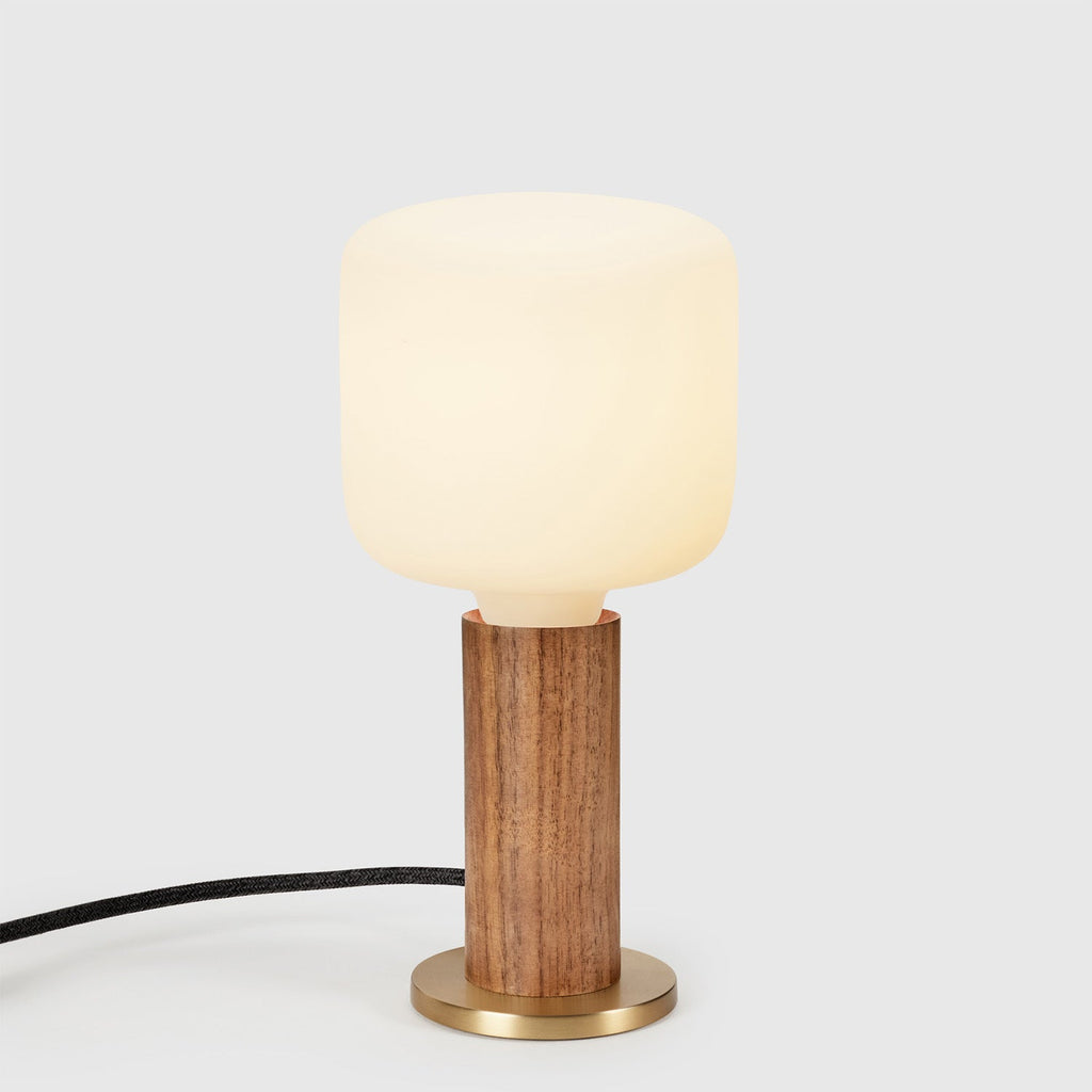 Lampe de table Knuckle en noyer + Oblo