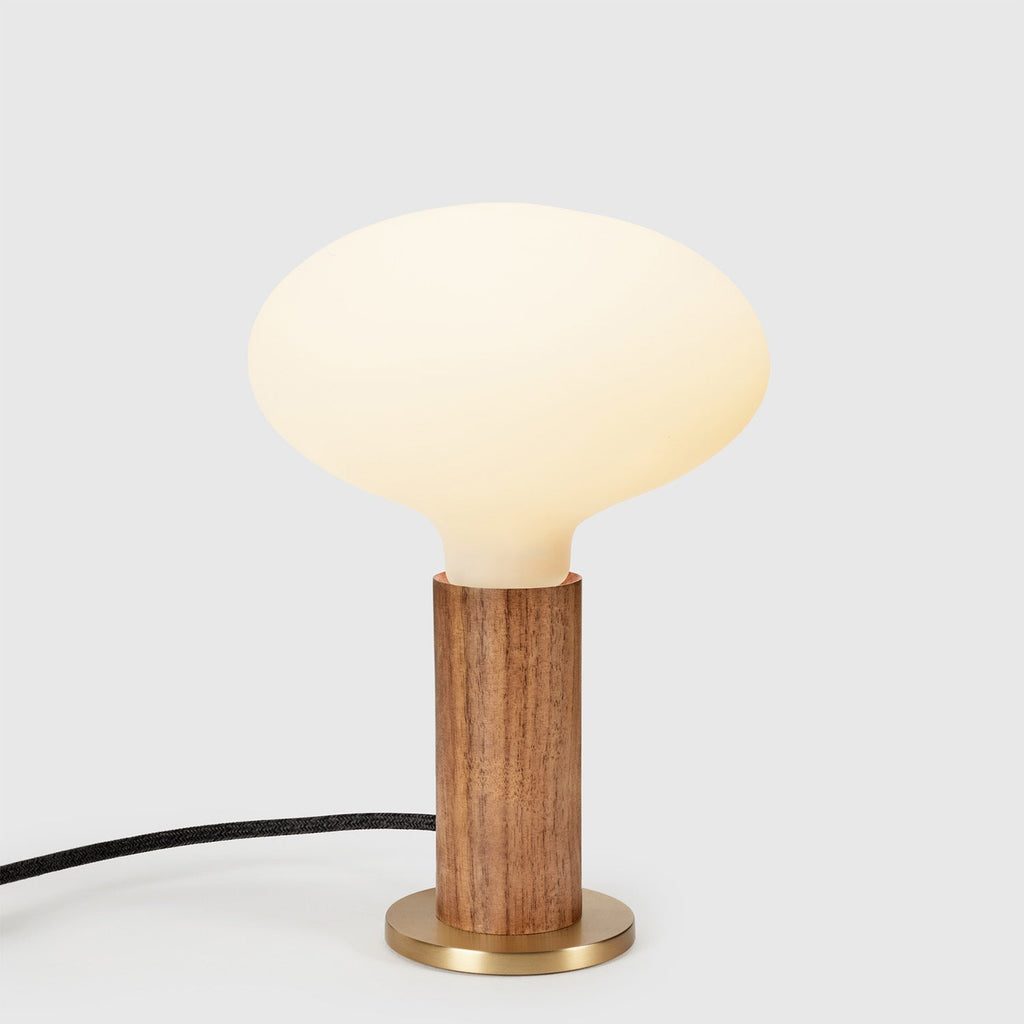 Lampe de table Knuckle en noyer + ovale