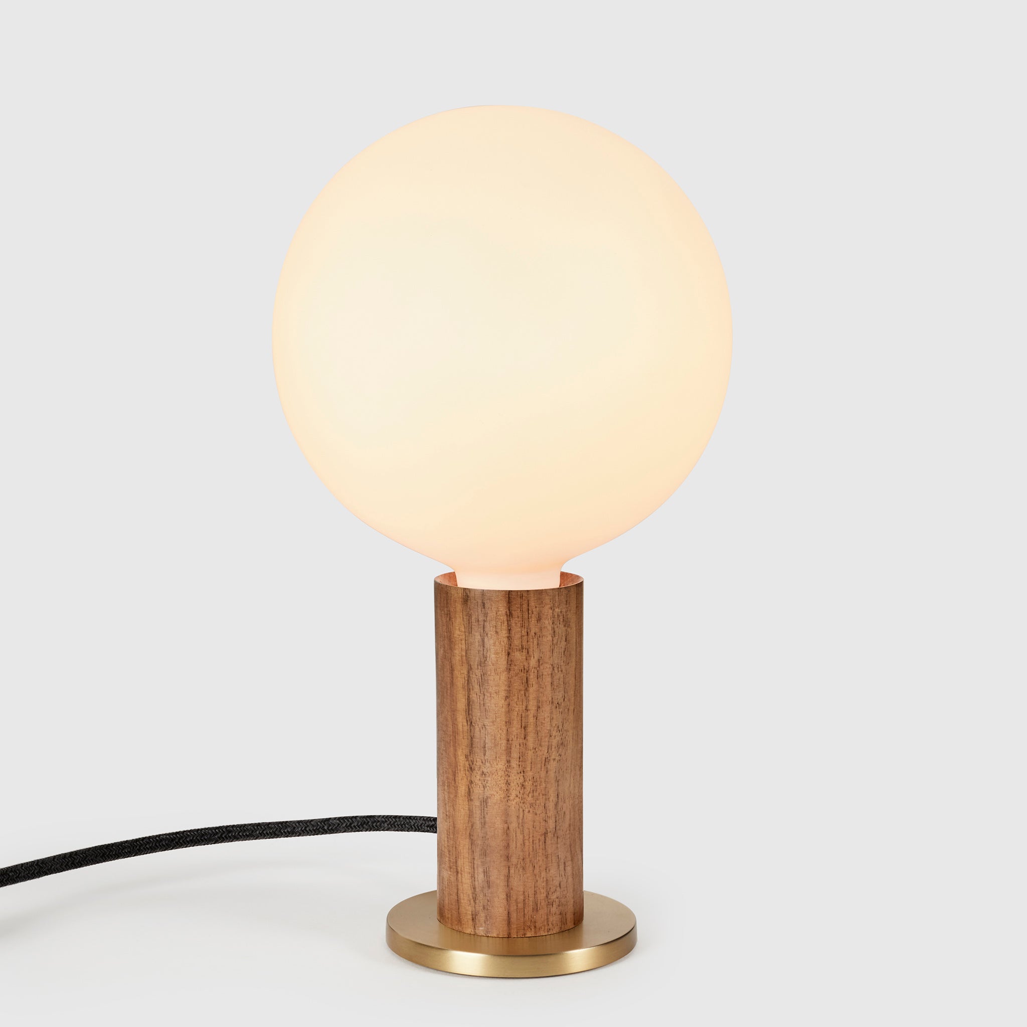 Lampe de table Knuckle en noyer + Sphère IV