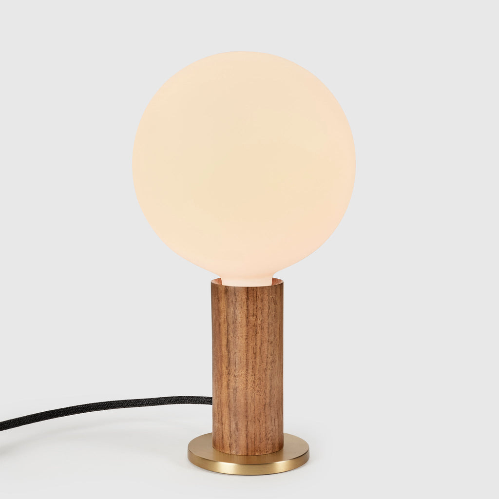 Lampe de table Knuckle en noyer + Sphère IV