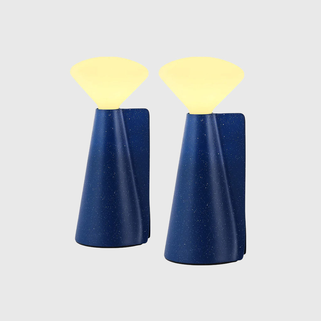 Lampe de table portable Mantle bleu cobalt - Lot de 2