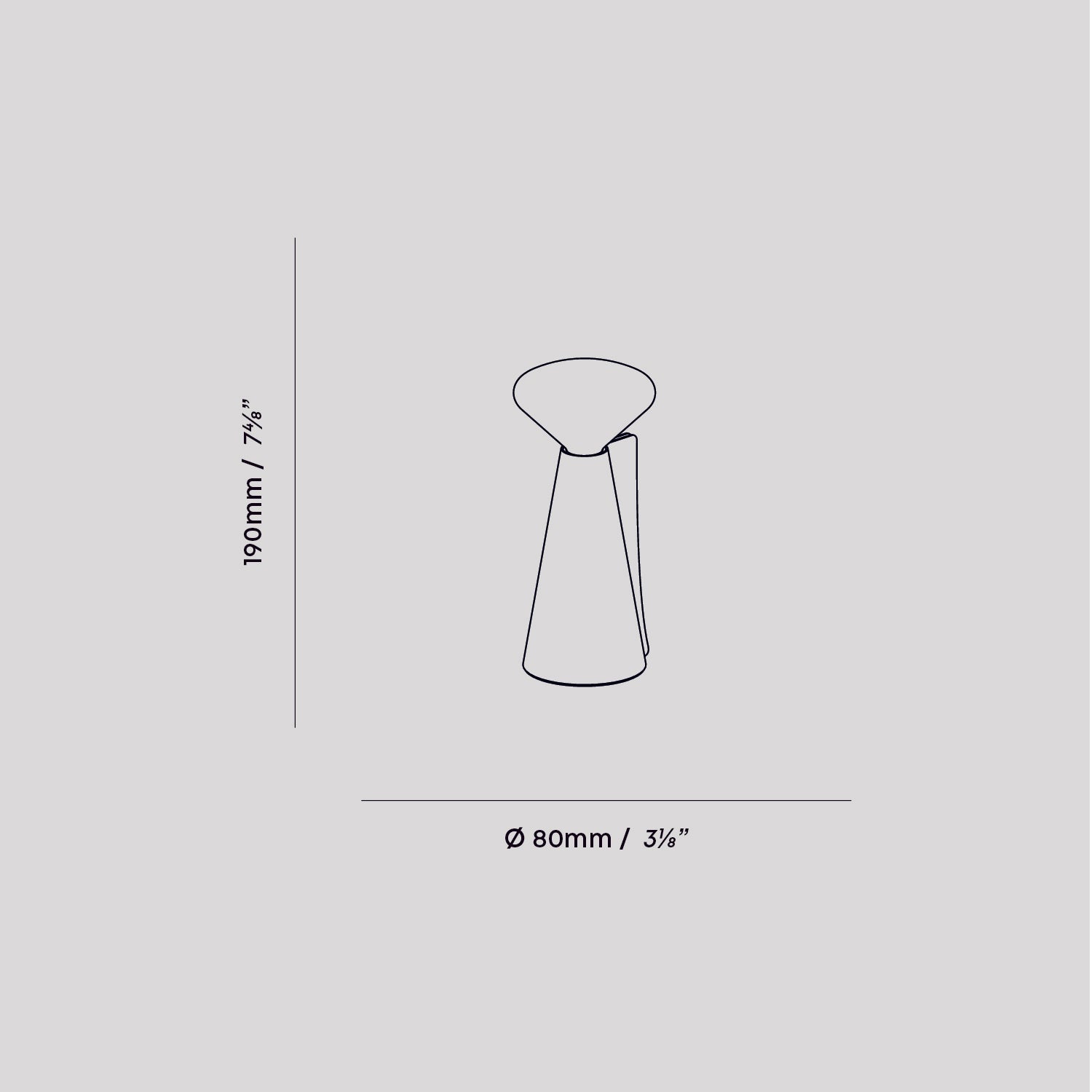 Lampe de cheminée portable en granit noir