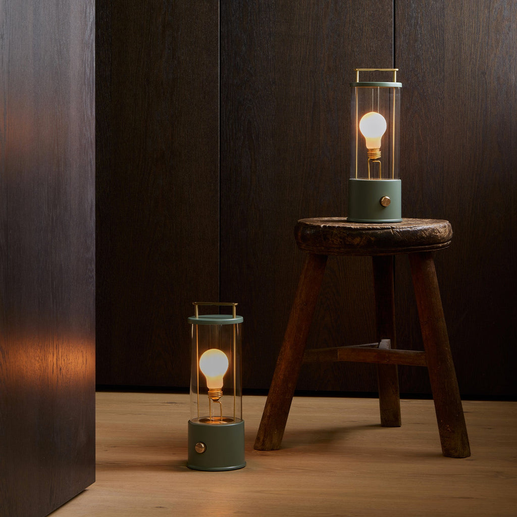 Lampe portable Muse, coloris Vert Jardin d'agrément - Lot de 2