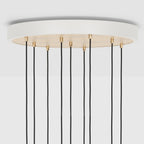 Neuf pendentifs en laiton