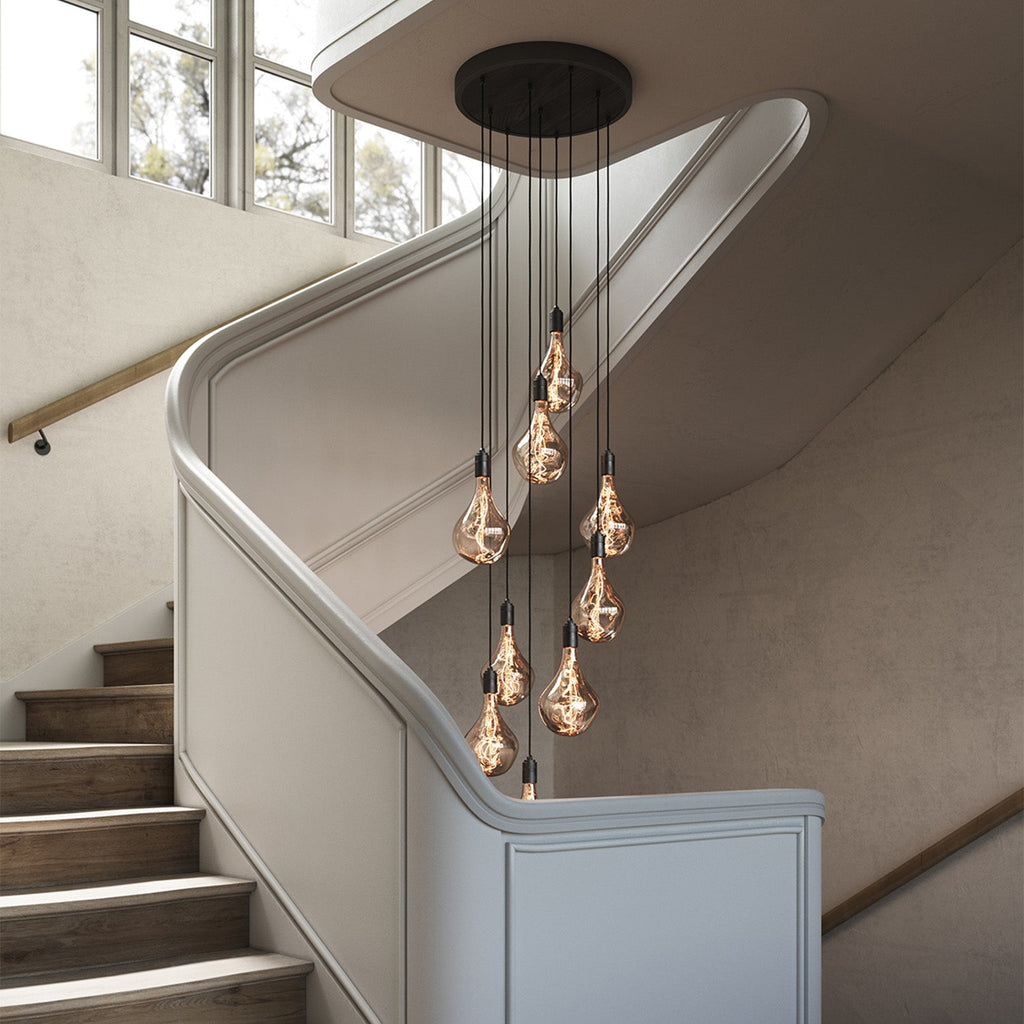 Neuf pendentifs en graphite + Voronoi II