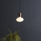 Suspension Oval II en noyer