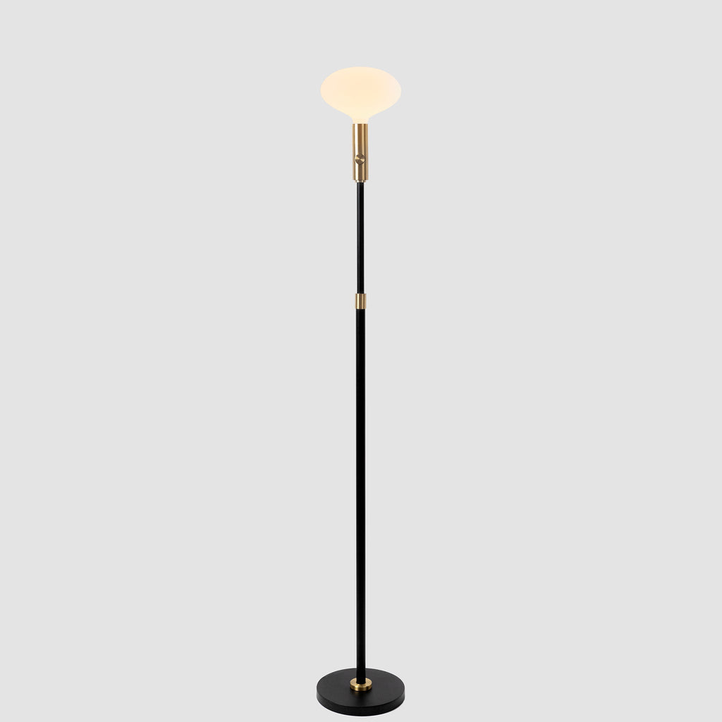 Lampadaire réglable Poise en laiton + Ovale II