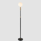 Lampadaire réglable Poise en laiton + sphère V