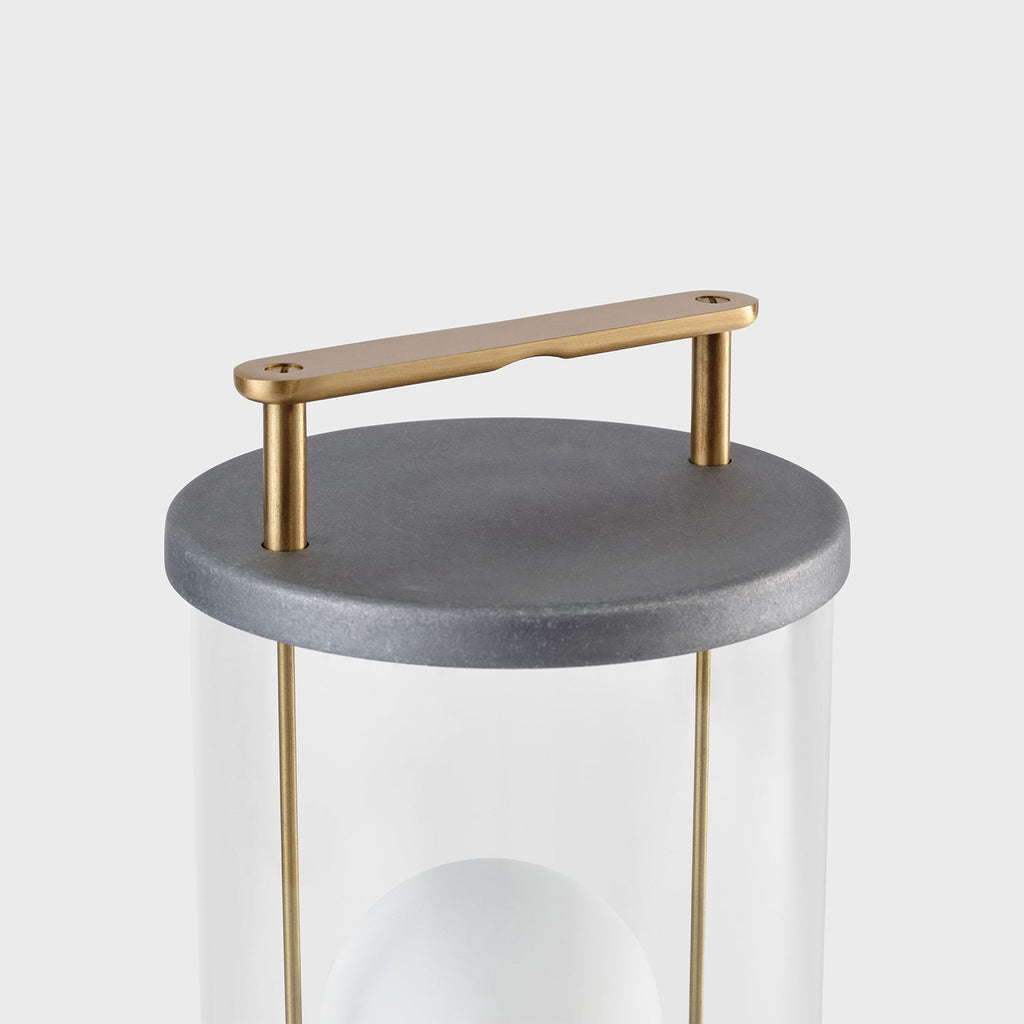 Lampe portable Rugged Muse en aluminium brut - Lot de 2