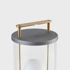 Lampe portable Rugged Muse en aluminium brut - Lot de 2