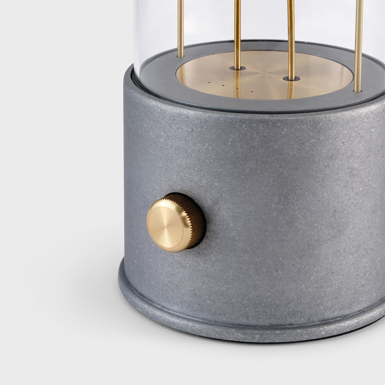 Lampe portable Rugged Muse en aluminium brut - Lot de 2