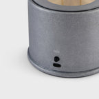 Lampe portable Rugged Muse en aluminium brut - Lot de 2