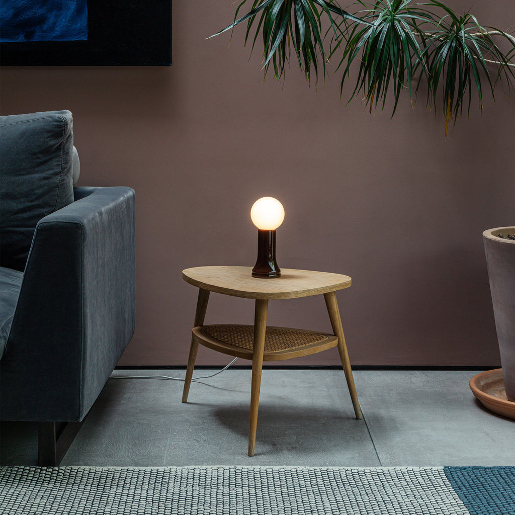 Lampe de table Shore couleur marron bouteille