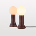 Lampe de table Shore couleur marron bouteille - Lot de 2