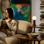 Lampe de table Shore couleur marron bouteille