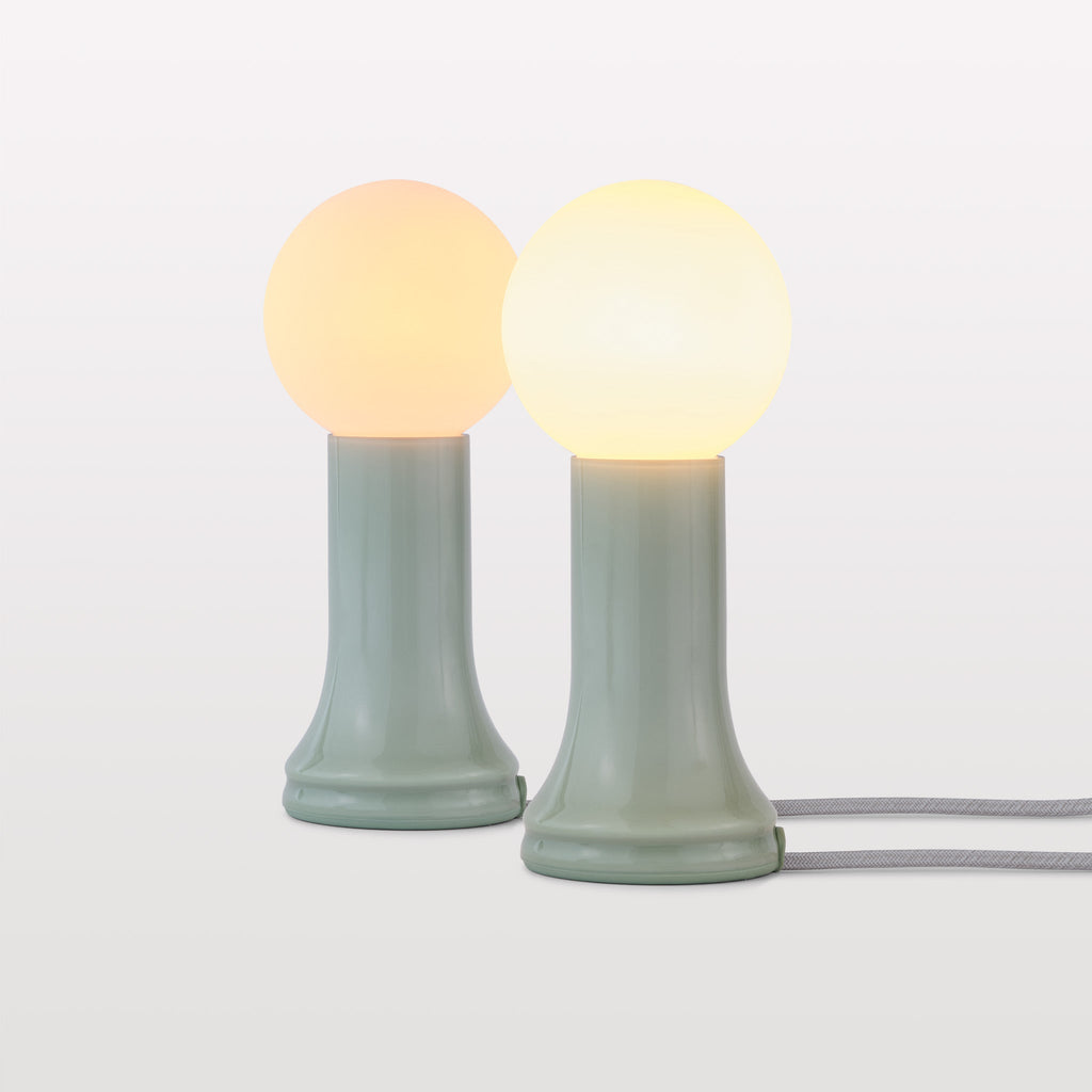 Lampe de table Shore vert mer - Lot de 2