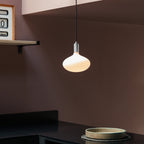 Suspension Oval II argentée