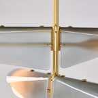 Lustre Sycamore à 3 niveaux, couleur gris aube