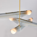 Lustre Sycamore à 3 niveaux, couleur gris aube