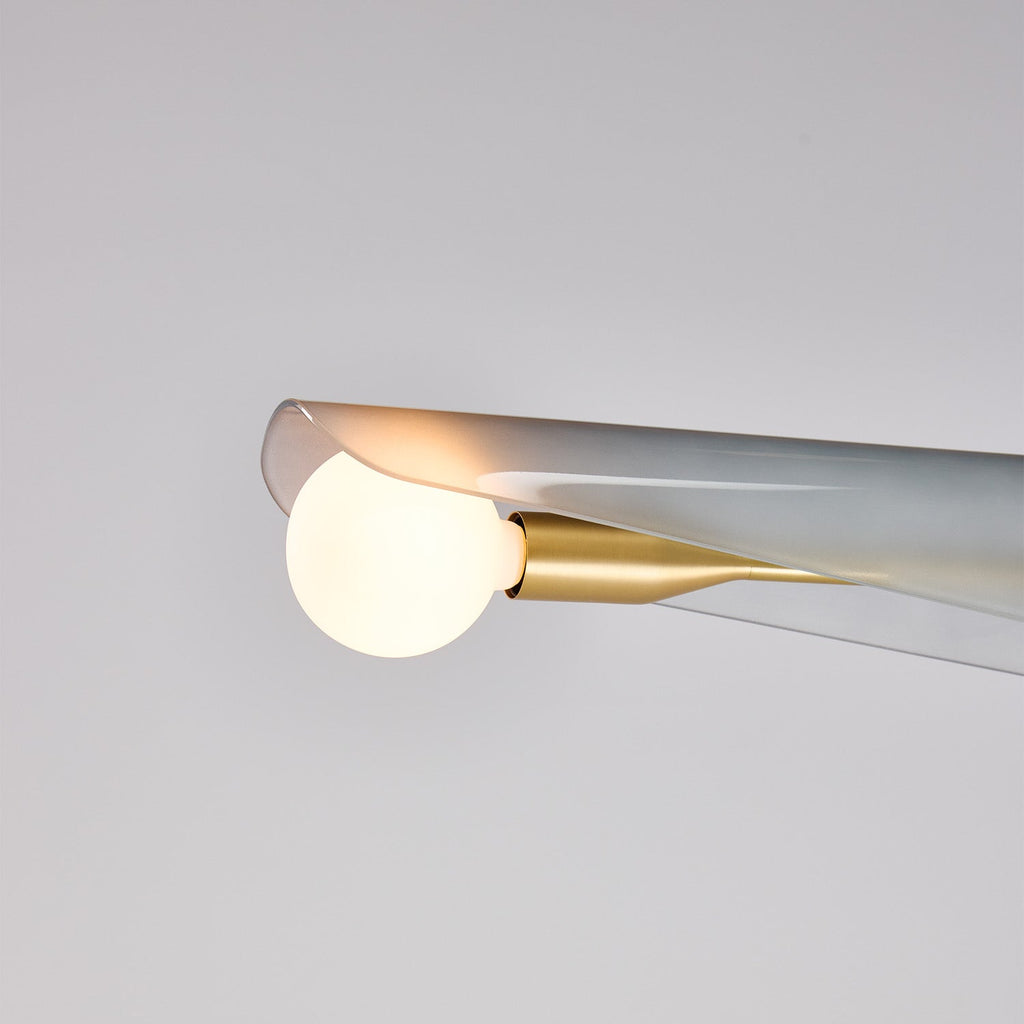 Lustre Sycamore à 3 niveaux, couleur gris aube