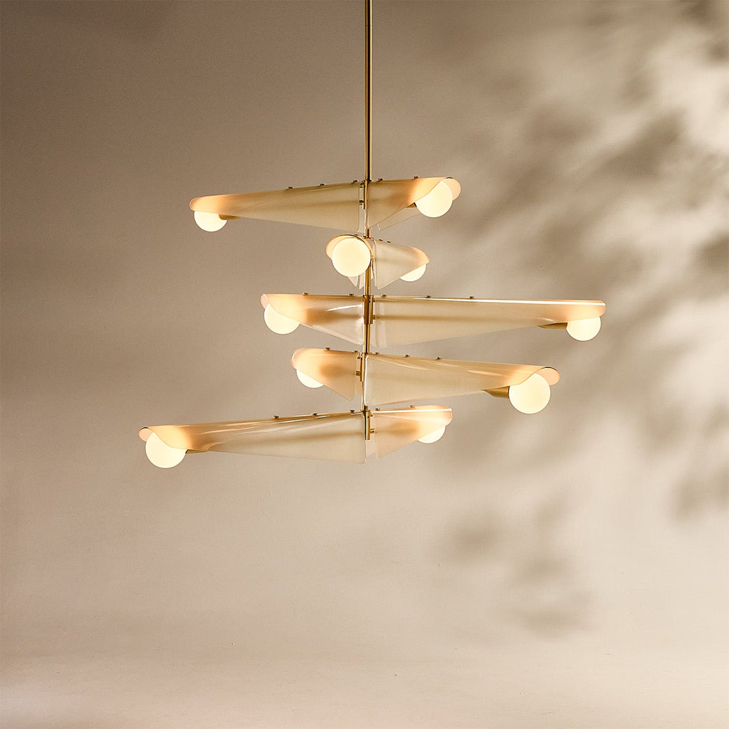 Lustre Sycamore à 5 niveaux rose crépuscule