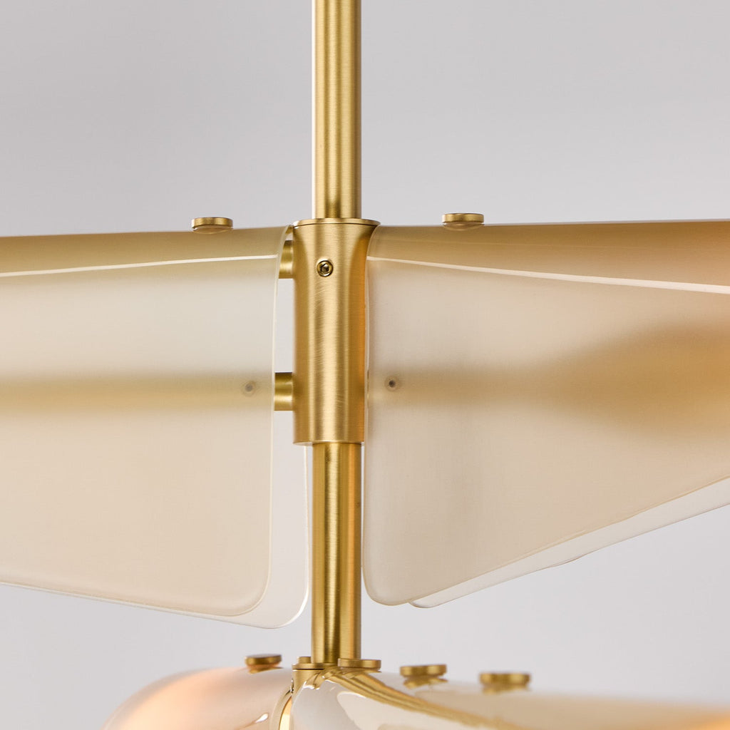 Lustre Sycamore à 3 niveaux rose crépuscule