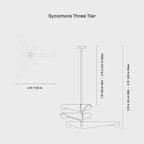 Lustre Sycamore à 3 niveaux rose crépuscule