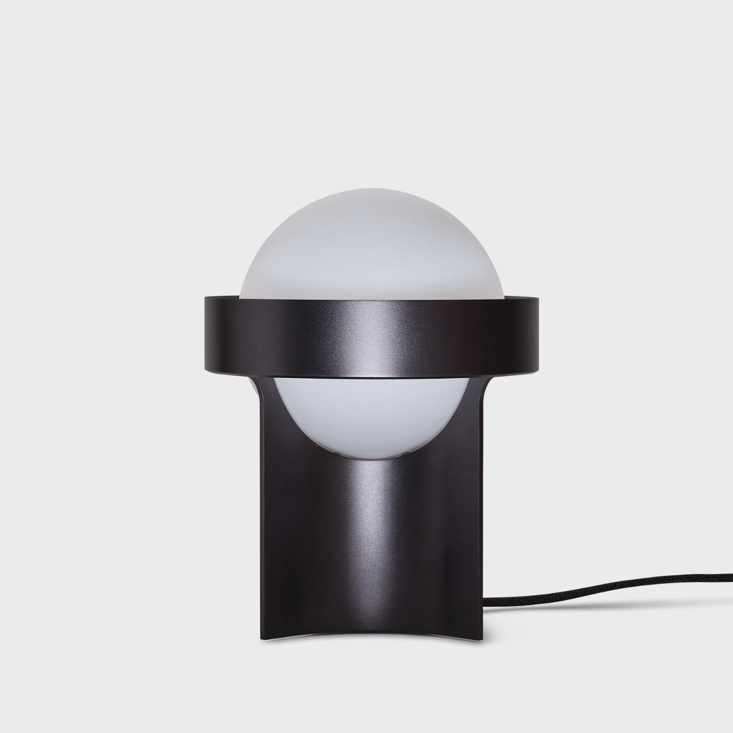 Lampe de table Loop en gris foncé + Sphère IV