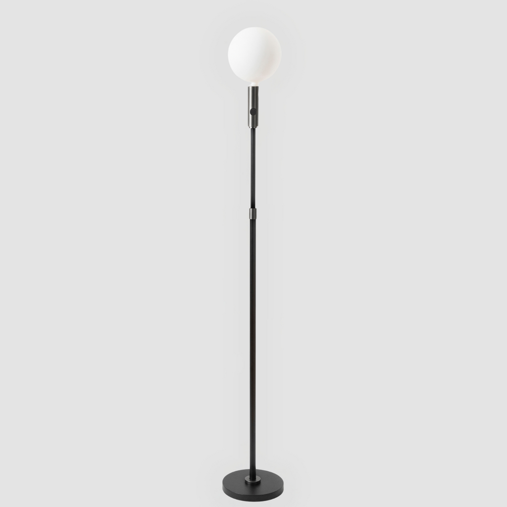 Lampadaire réglable Poise en graphite + sphère V