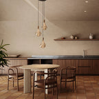 Pendentif triple en laiton + Voronoi III