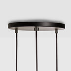 Suspension triple en graphite - Rosace noire