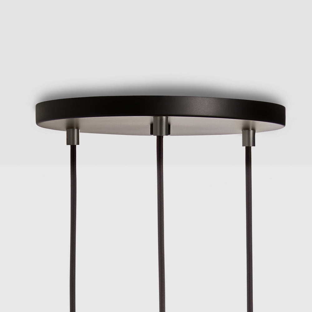 Suspension triple en graphite - Rosace noire