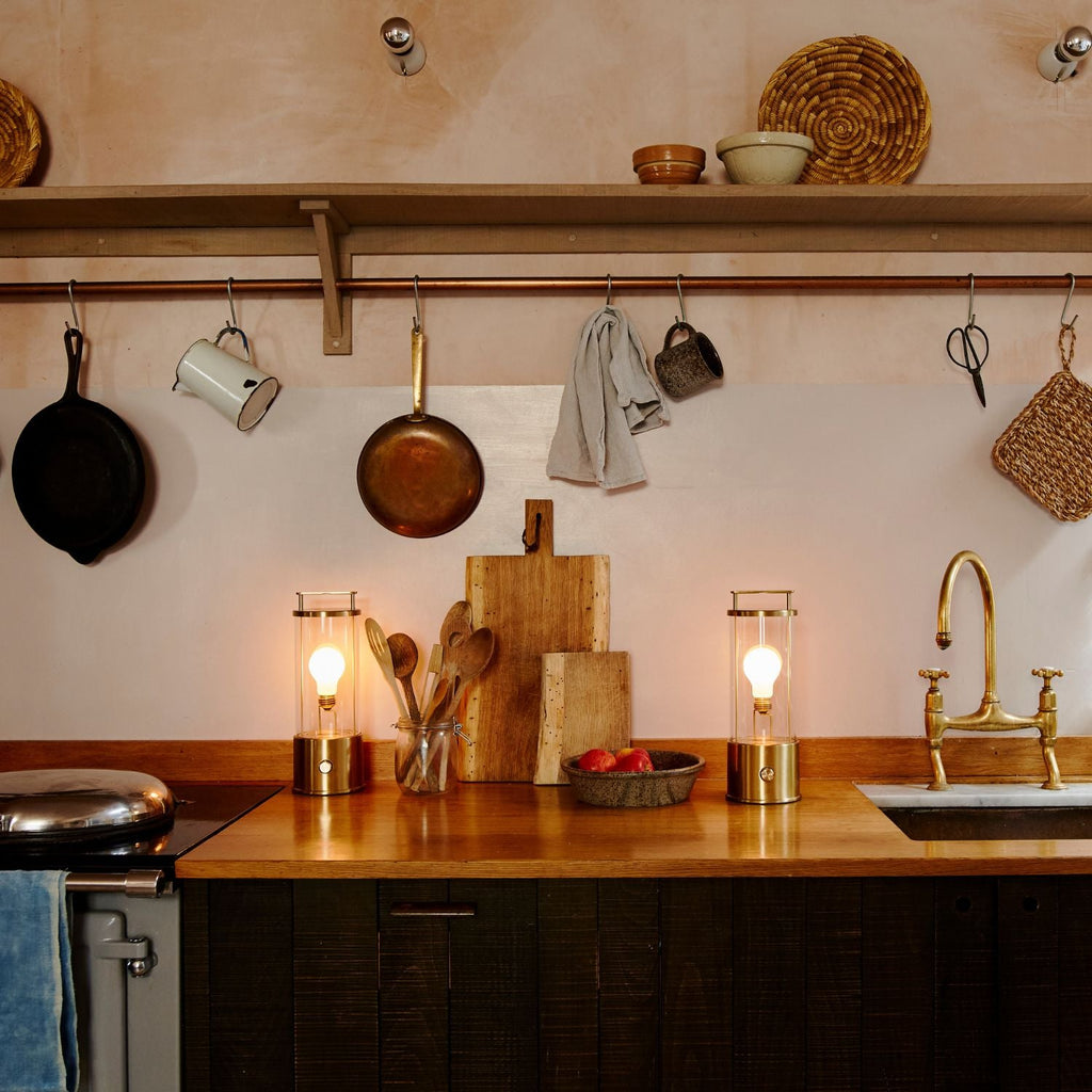 Lampe portable Muse en laiton massif - Lot de 2