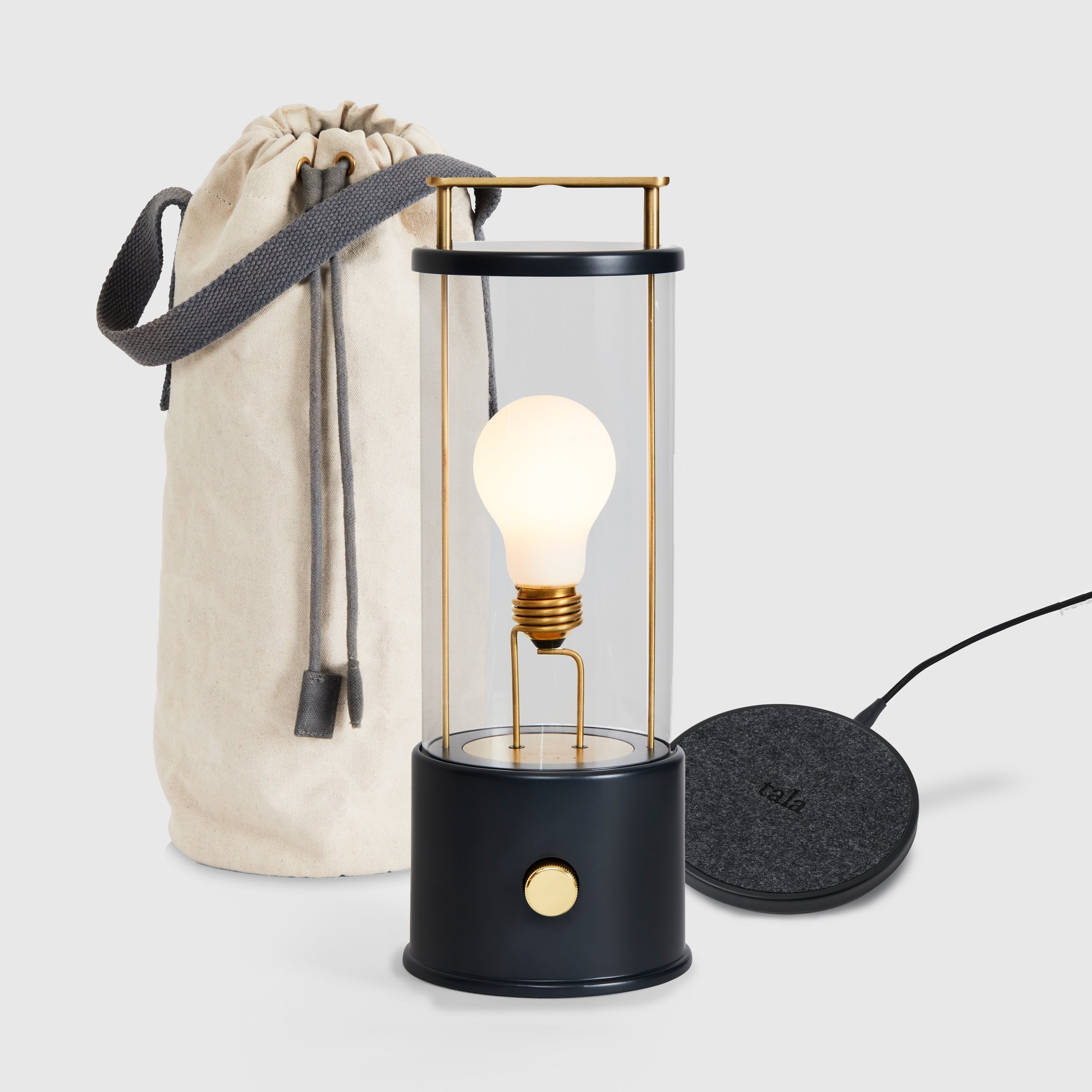 Ensemble lampe portable Muse en noir Hackles