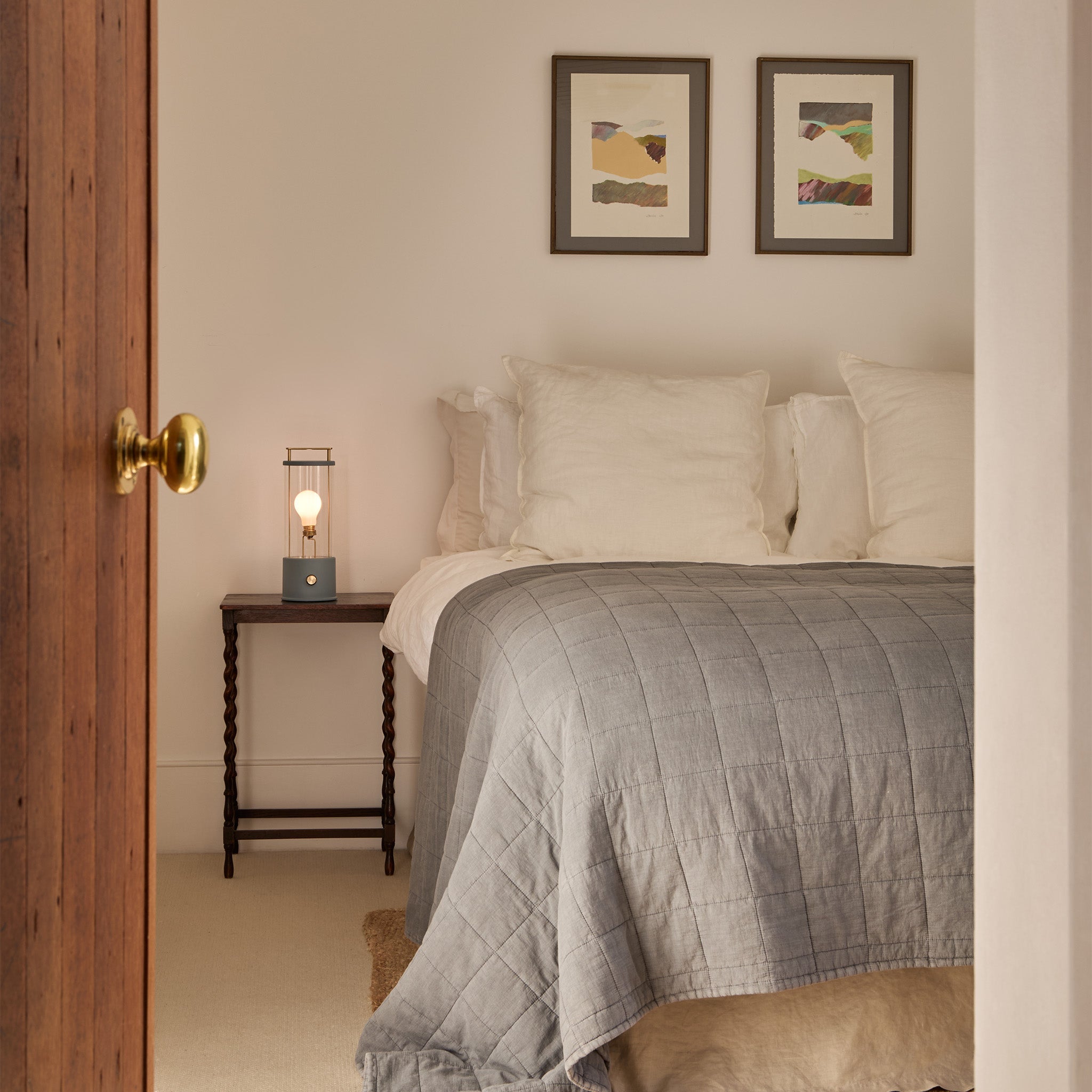 Lampe portable Muse en bleu selvedge