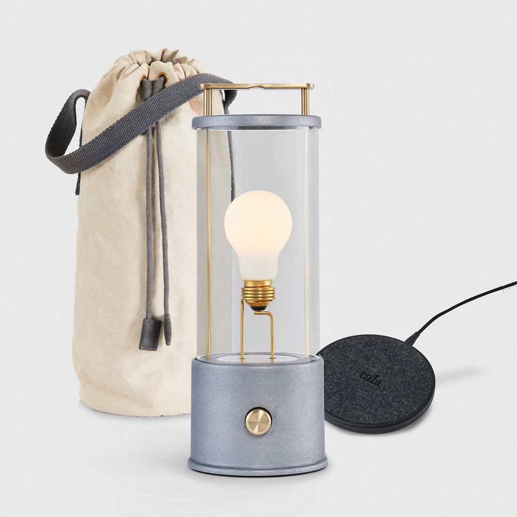Ensemble lampe portable Rugged Muse en aluminium brut