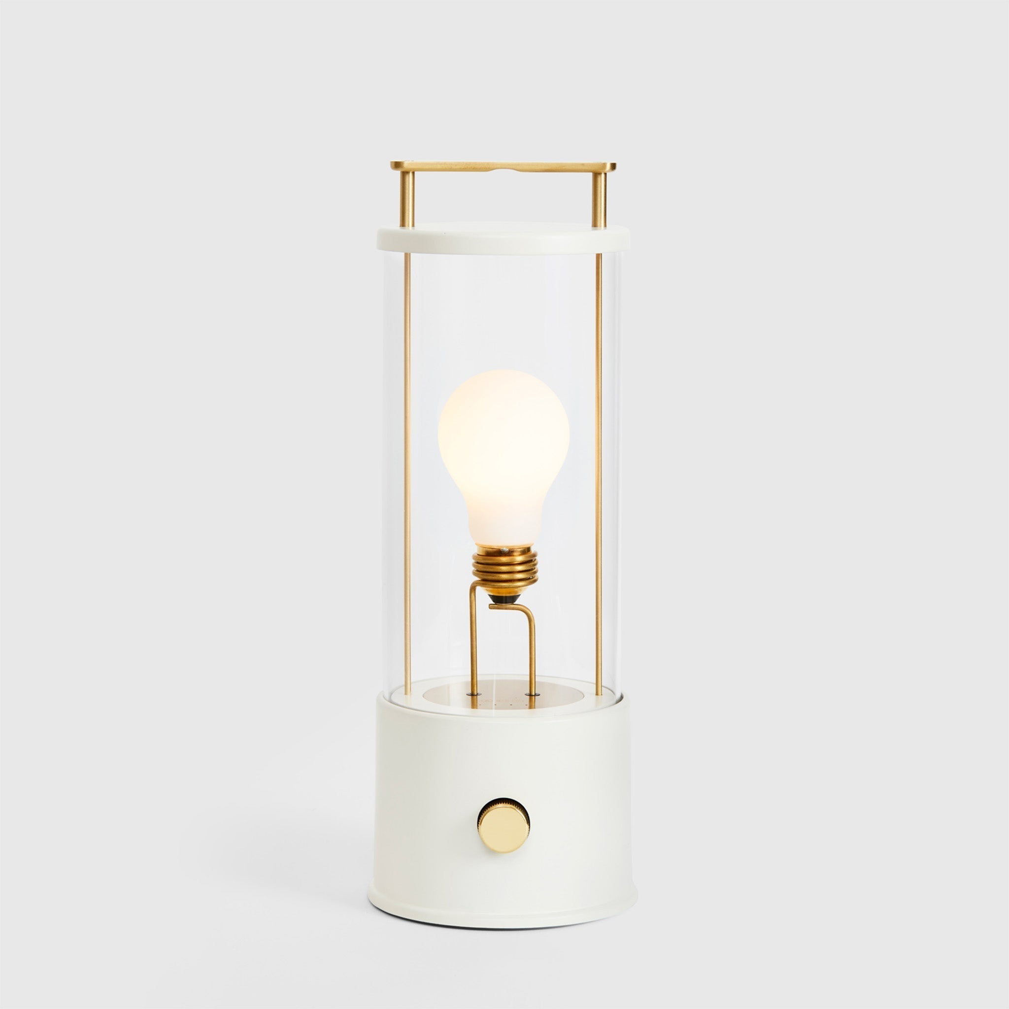 Lampe portable Muse en blanc noyer candélavant